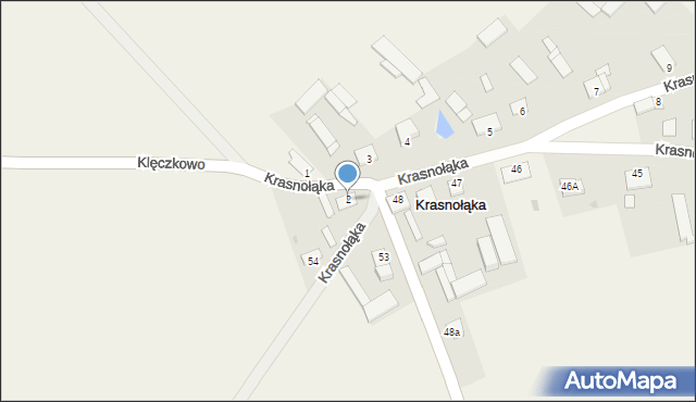 Krasnołąka, Krasnołąka, 2, mapa Krasnołąka