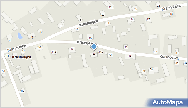 Krasnołąka, Krasnołąka, 44, mapa Krasnołąka