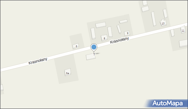 Krasnołany, Krasnołany, 7, mapa Krasnołany