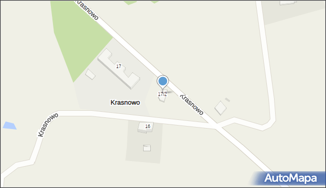 Krasnowo, Krasnowo, 17/2, mapa Krasnowo