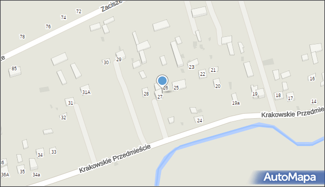 Krasnystaw, Krakowskie Przedmieście, 27a, mapa Krasnystaw
