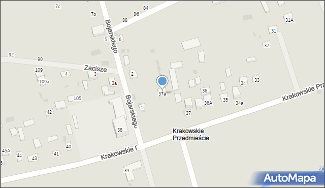 Krasnystaw, Krakowskie Przedmieście, 37a, mapa Krasnystaw