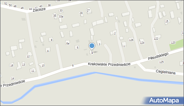 Krasnystaw, Krakowskie Przedmieście, 4, mapa Krasnystaw