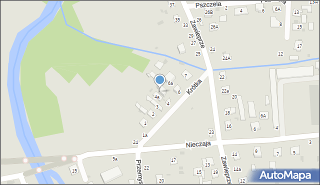 Krasnystaw, Krótka, 5a, mapa Krasnystaw