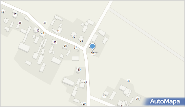 Krasów, Krasów, 36, mapa Krasów