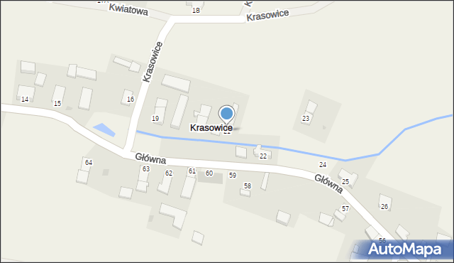 Krasowice, Krasowice, 21, mapa Krasowice