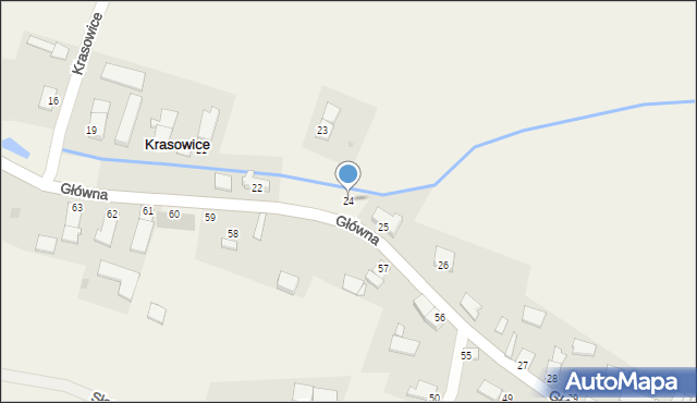 Krasowice, Krasowice, 24, mapa Krasowice