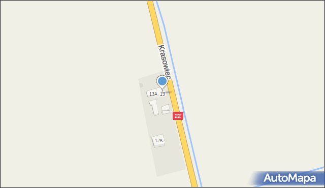 Krasowiec, Krasowiec, 13, mapa Krasowiec
