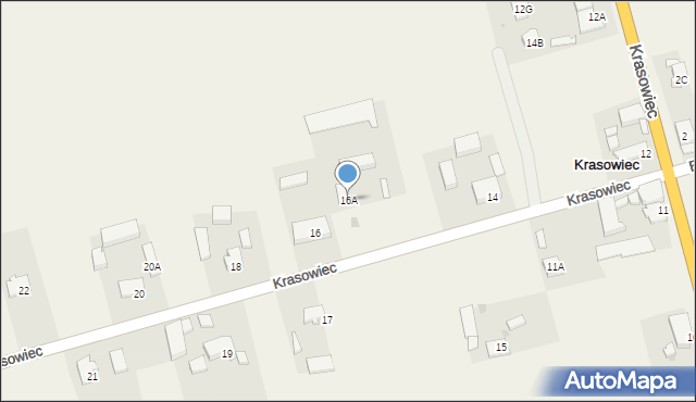 Krasowiec, Krasowiec, 16A, mapa Krasowiec