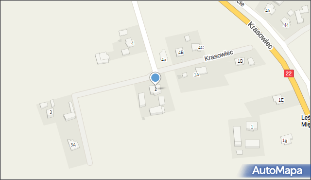 Krasowiec, Krasowiec, 2, mapa Krasowiec