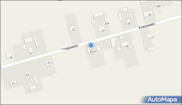 Krasowiec, Krasowiec, 21, mapa Krasowiec