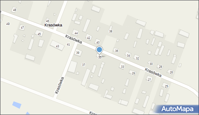 Krasówka, Krasówka, 35, mapa Krasówka