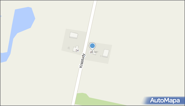 Krastudy, Krastudy, 19a, mapa Krastudy