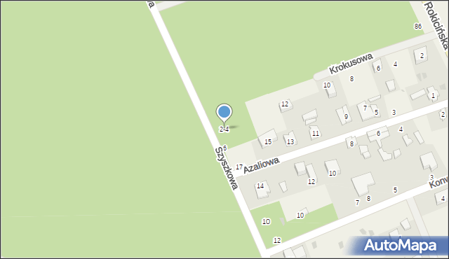 Kraszew, Krokusowa, 2-4, mapa Kraszew