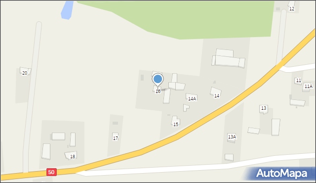 Kraszewo, Kraszewo, 16, mapa Kraszewo