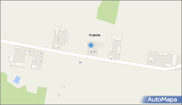 Kraszewo, Kraszewo, 3, mapa Kraszewo