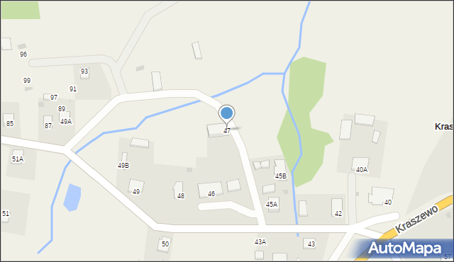 Kraszewo, Kraszewo, 47, mapa Kraszewo