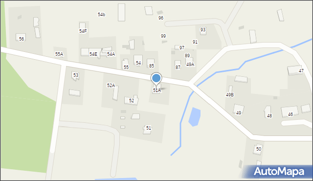 Kraszewo, Kraszewo, 51A, mapa Kraszewo