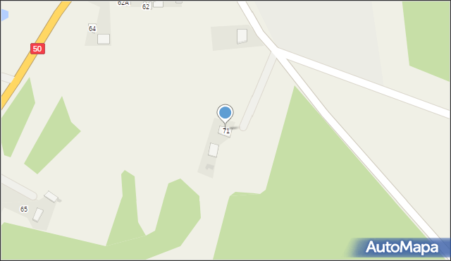 Kraszewo, Kraszewo, 71, mapa Kraszewo