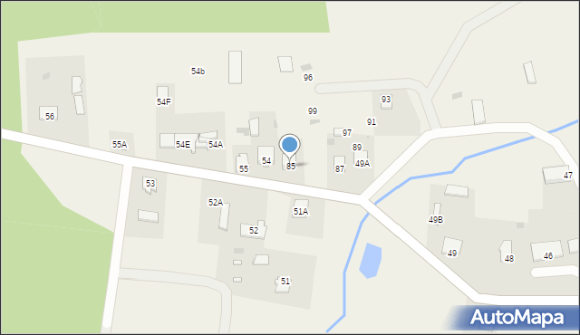 Kraszewo, Kraszewo, 85, mapa Kraszewo