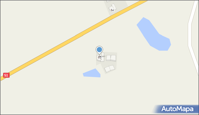 Kraszewo, Kraszewo, 65, mapa Kraszewo