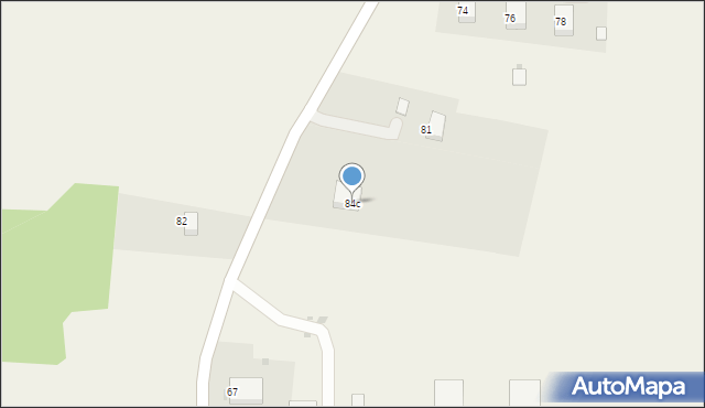 Kraszewo, Kraszewo, 84c, mapa Kraszewo