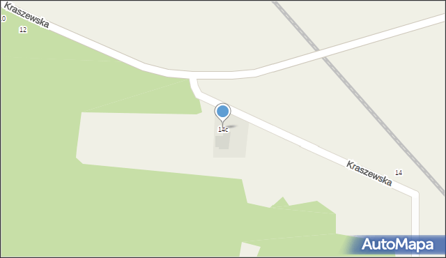 Kraszewo, Kraszewo, 14c, mapa Kraszewo