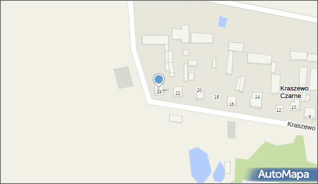 Kraszewo Czarne, Kraszewo Czarne, 24, mapa Kraszewo Czarne