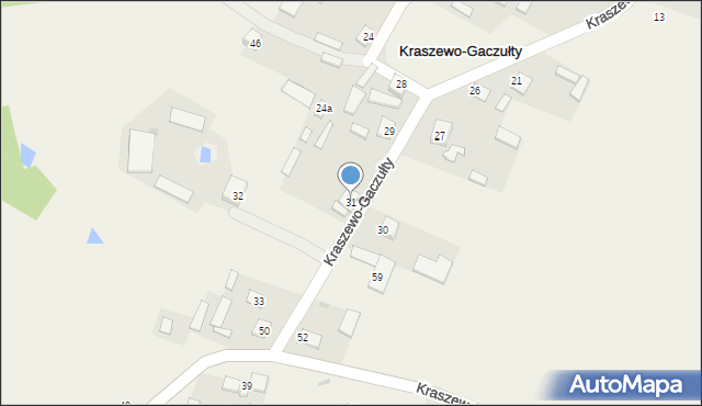 Kraszewo-Gaczułty, Kraszewo-Gaczułty, 31, mapa Kraszewo-Gaczułty