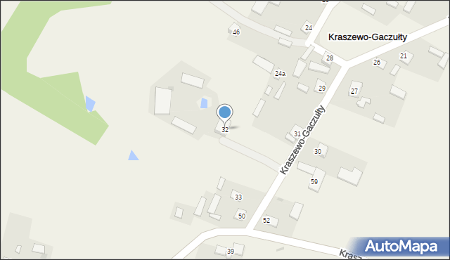 Kraszewo-Gaczułty, Kraszewo-Gaczułty, 32, mapa Kraszewo-Gaczułty