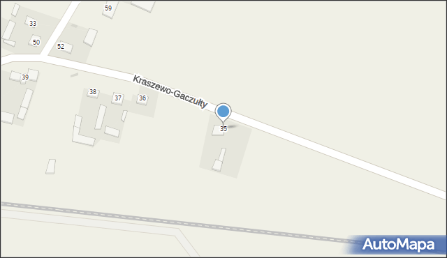 Kraszewo-Gaczułty, Kraszewo-Gaczułty, 35, mapa Kraszewo-Gaczułty