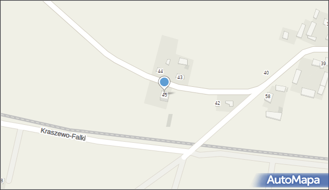 Kraszewo-Gaczułty, Kraszewo-Gaczułty, 45, mapa Kraszewo-Gaczułty