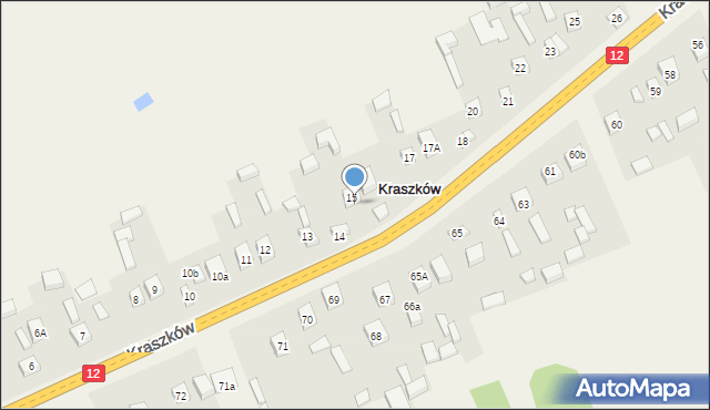 Kraszków, Kraszków, 16, mapa Kraszków