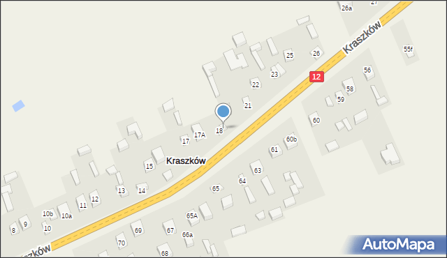 Kraszków, Kraszków, 19, mapa Kraszków