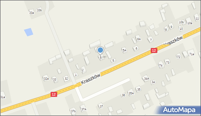 Kraszków, Kraszków, 3, mapa Kraszków