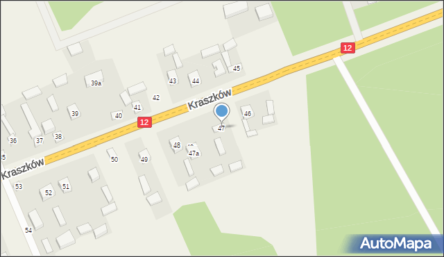 Kraszków, Kraszków, 47, mapa Kraszków