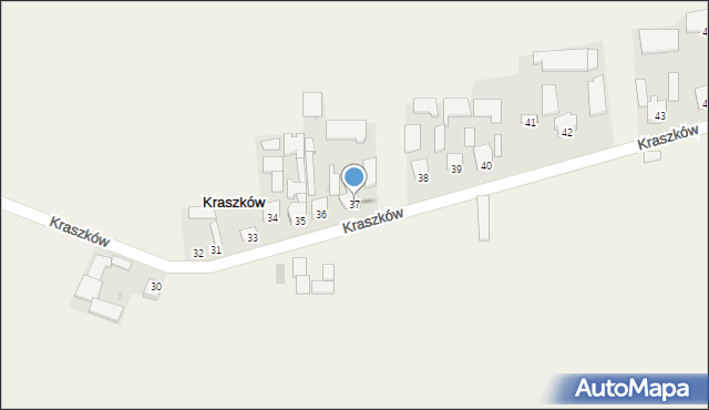 Kraszków, Kraszków, 37, mapa Kraszków