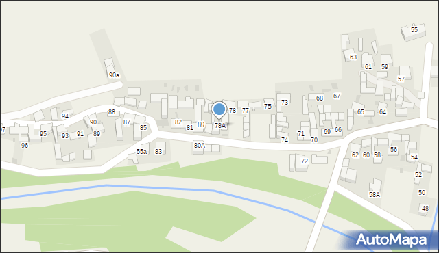 Krauszów, Krauszów, 78A, mapa Krauszów