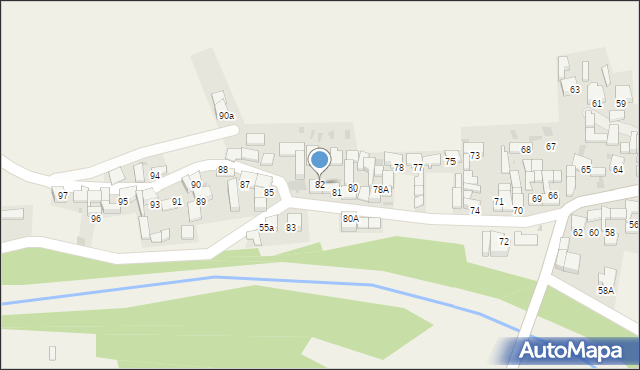 Krauszów, Krauszów, 82, mapa Krauszów