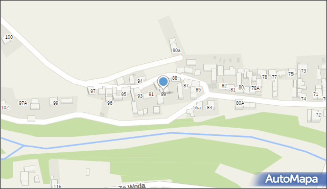 Krauszów, Krauszów, 89, mapa Krauszów