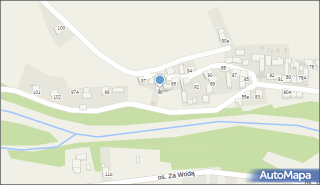 Krauszów, Krauszów, 96, mapa Krauszów