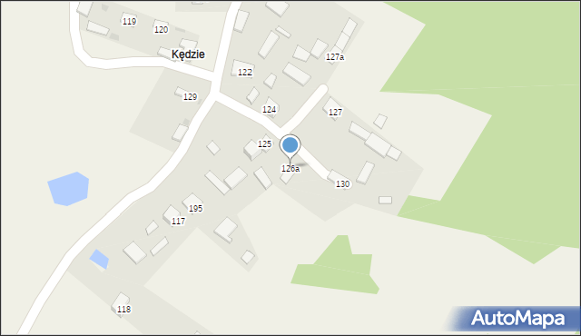 Krawce, Krawce, 126a, mapa Krawce