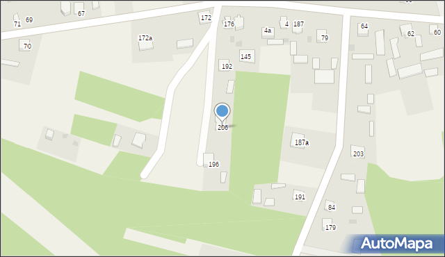 Krawce, Krawce, 206, mapa Krawce