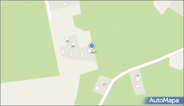 Krawce, Krawce, 208, mapa Krawce