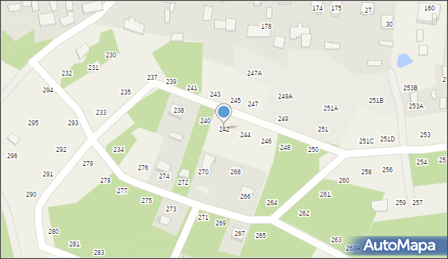 Krawce, Krawce, 242, mapa Krawce