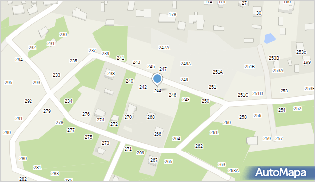 Krawce, Krawce, 244, mapa Krawce