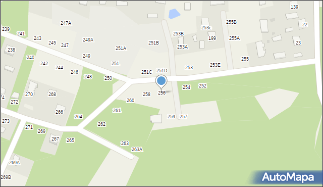 Krawce, Krawce, 256, mapa Krawce