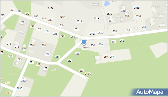 Krawce, Krawce, 260, mapa Krawce