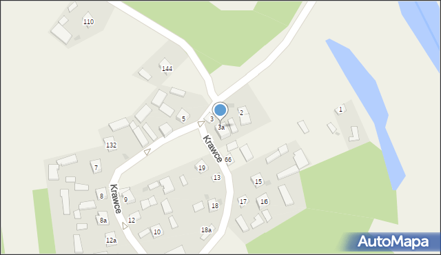 Krawce, Krawce, 3a, mapa Krawce
