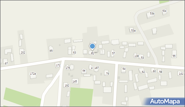 Krawce, Krawce, 61, mapa Krawce